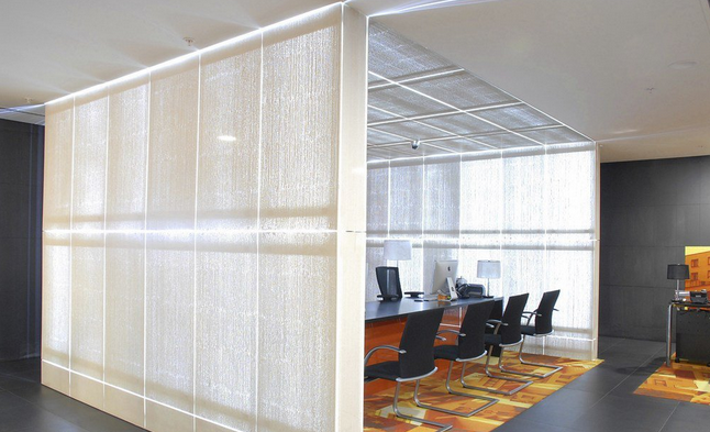 混凝土、白色透光混凝土墻