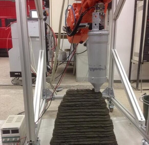 混凝土、混凝土3D打印機、可移動混凝土3D打印機