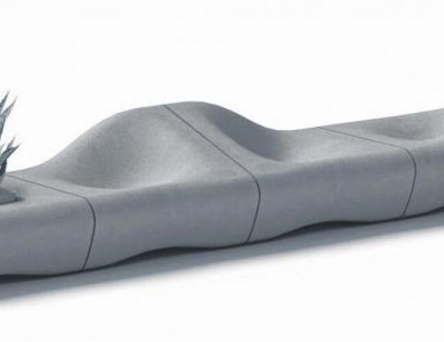 混凝土、沙丘椅