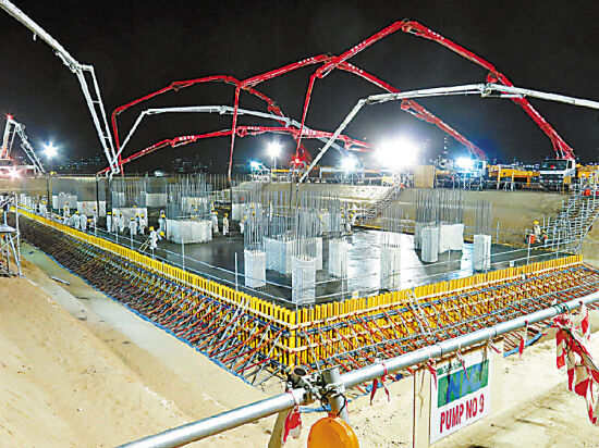 混凝土、一次性澆筑