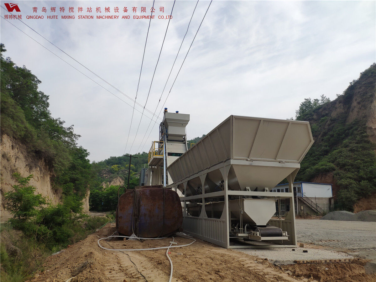 青島輝特機械 HZM75免基礎攪拌站模塊化設計，安裝快捷