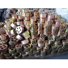 錨具、錨墊板、螺旋筋及配套夾片4/5孔錨具廠家YM15-5孔錨具四件套直銷